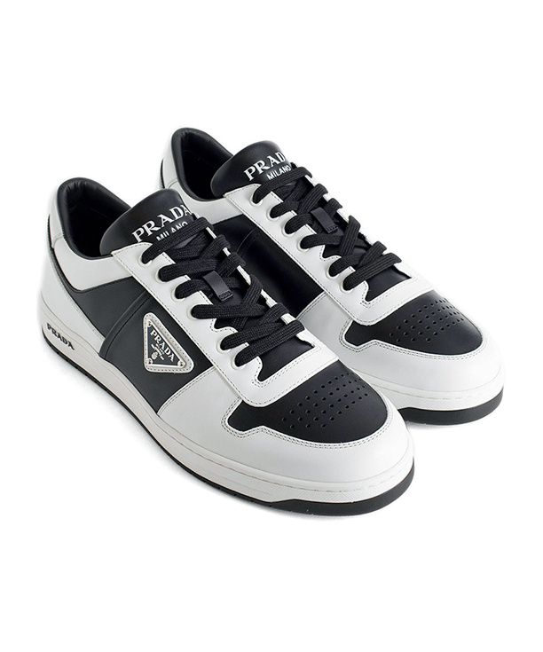 Prada Laced Sneakers In White
