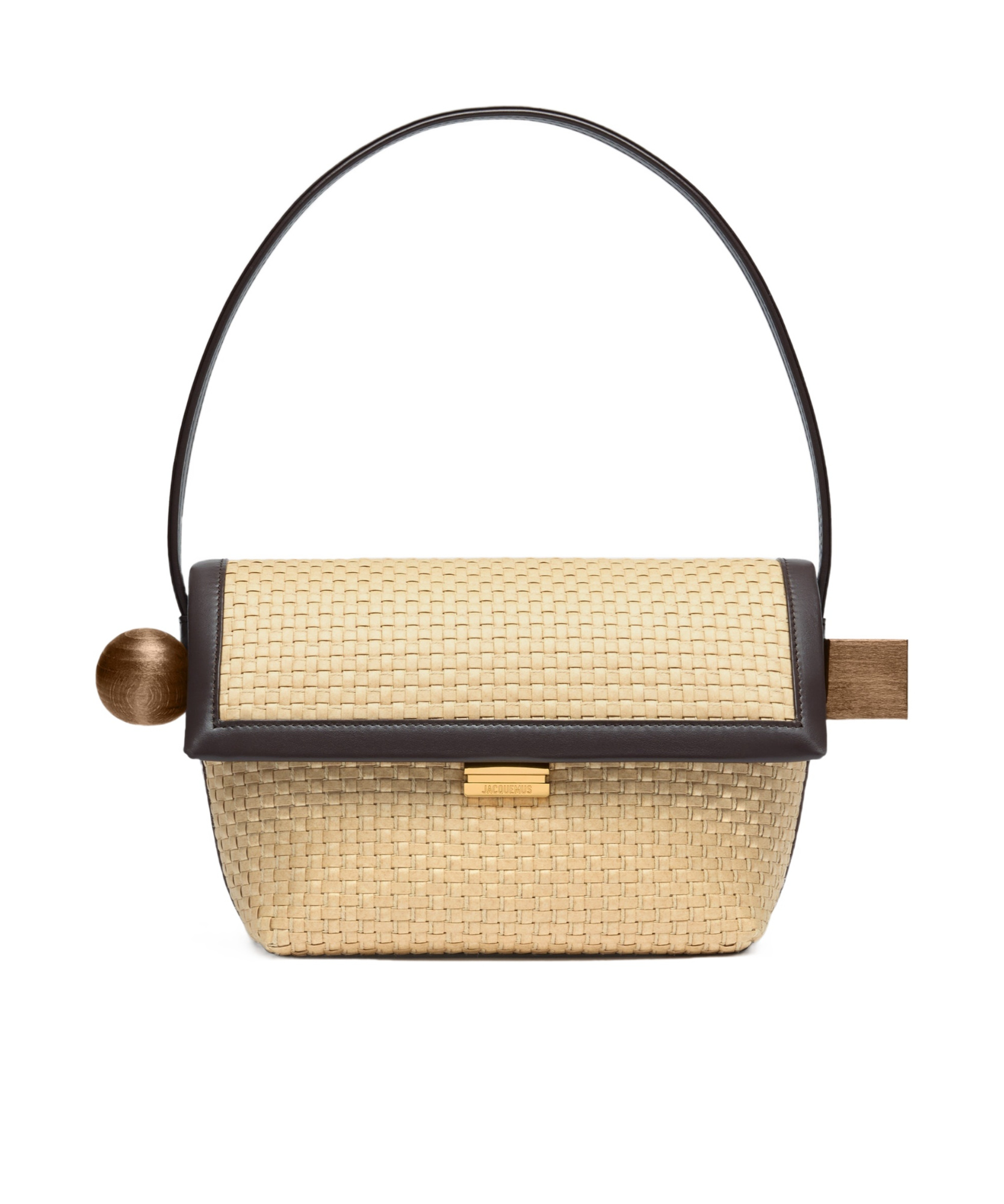 Jacquemus Shoulder Bag With Flap In Nude