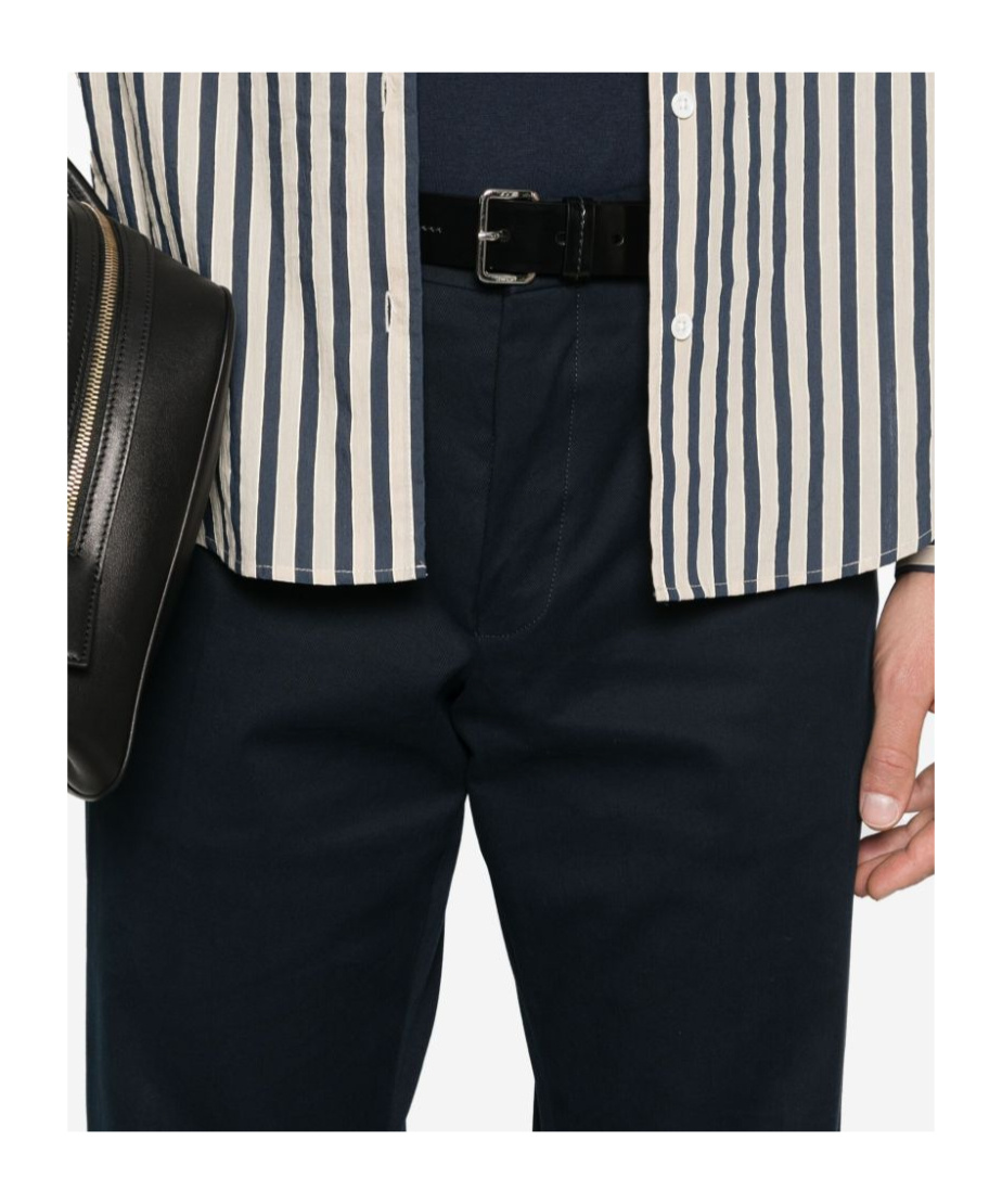 Dries Van Noten Belt-loop Casual Pants In Black