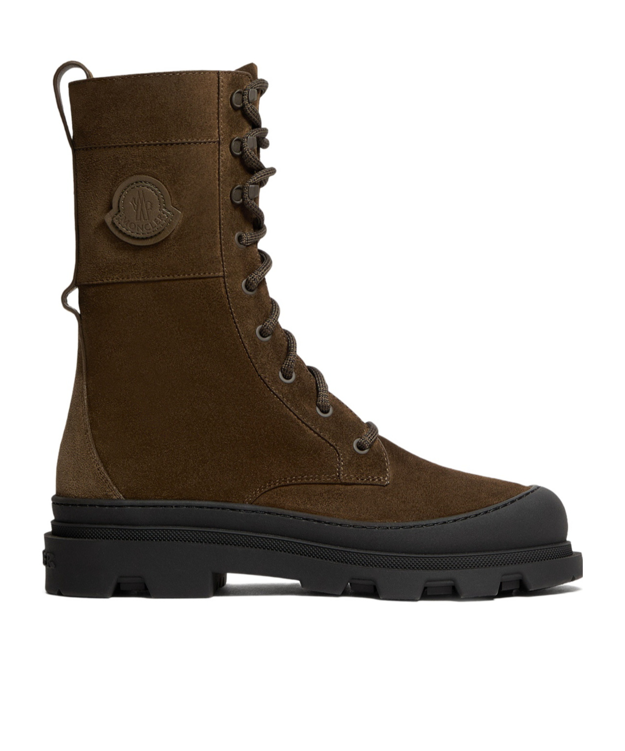 Moncler Round-toed Ankle Boots In Green