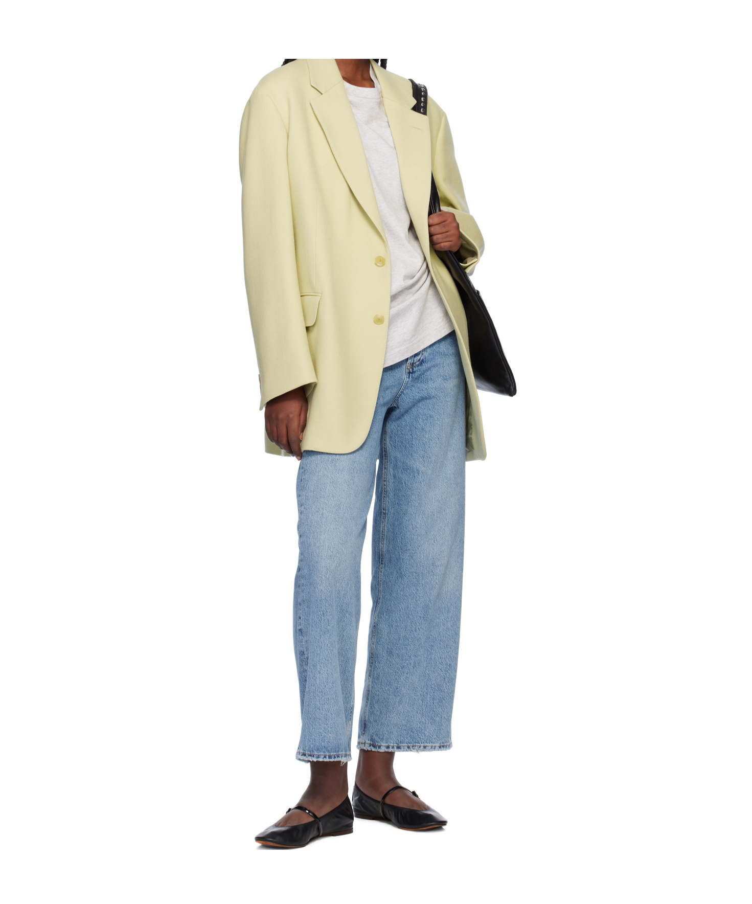 Agolde High Waist Denim Trousers In Blue