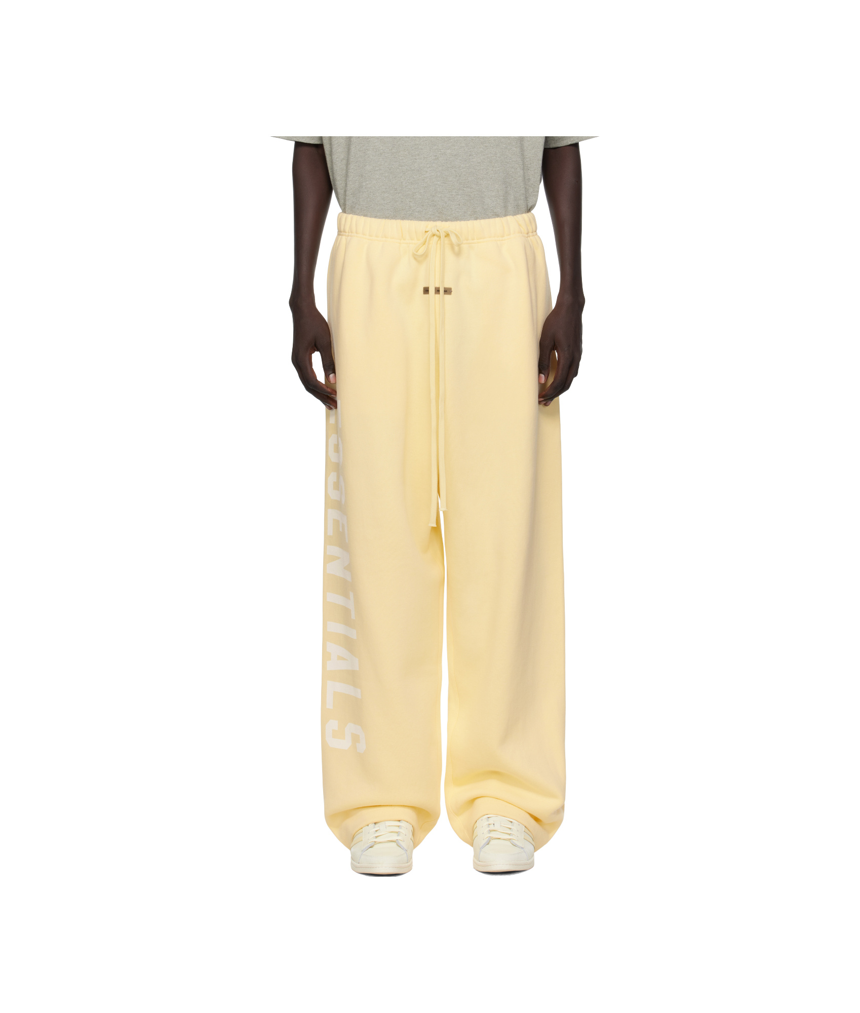 Essentials Elastic Waistband Tracksuit Pants In Brown