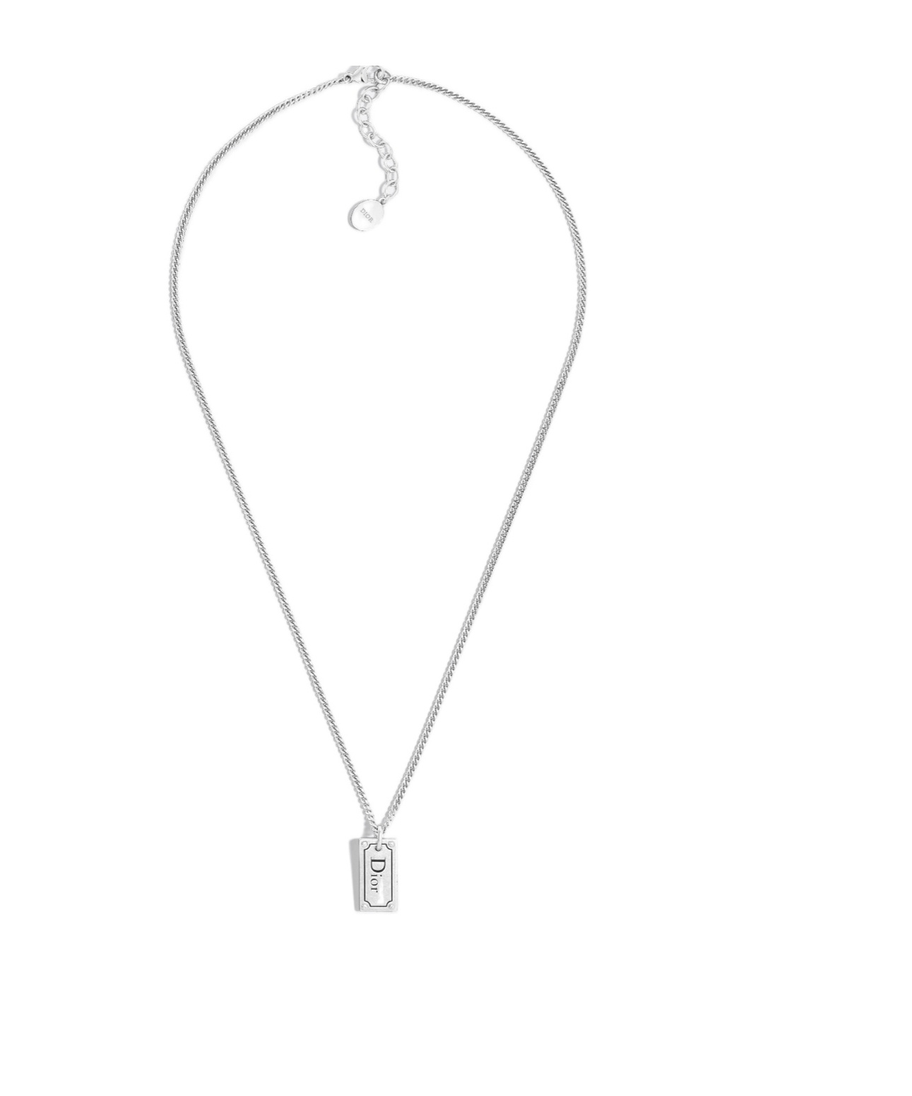 Dior Decorative Pendant Necklace In Metallic