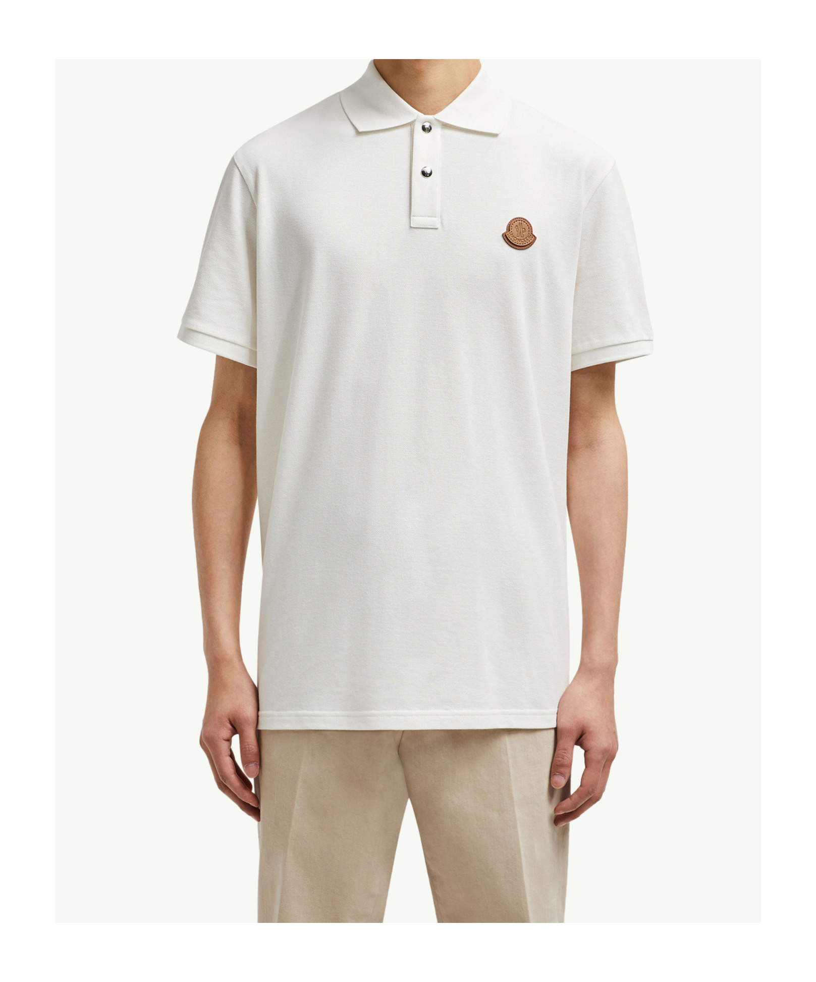 Moncler Ss Polo In White