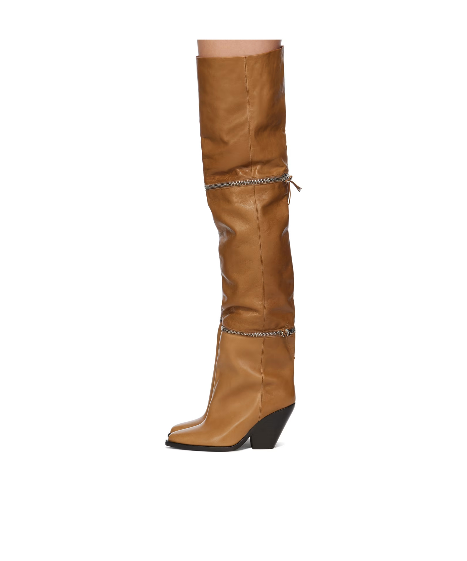 Isabel Marant Lelodie High-heeled Boots In Brown