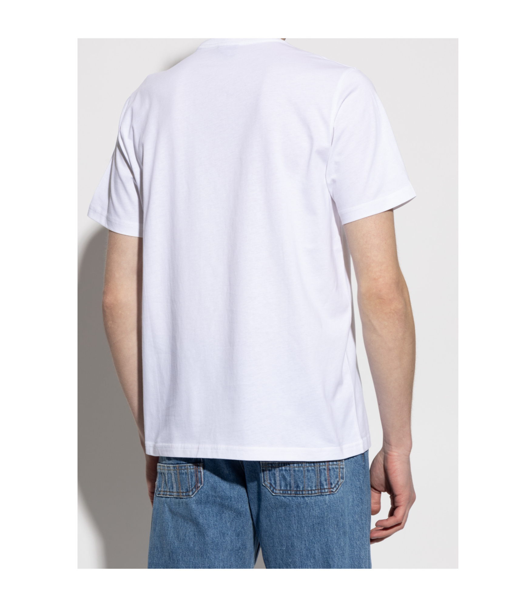 Shop Paul Smith Logo-print T-shirt In White