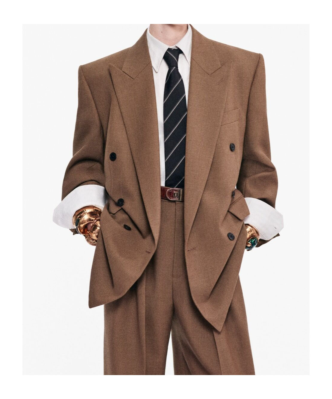 Saint Laurent Jacket In Wool Chiné