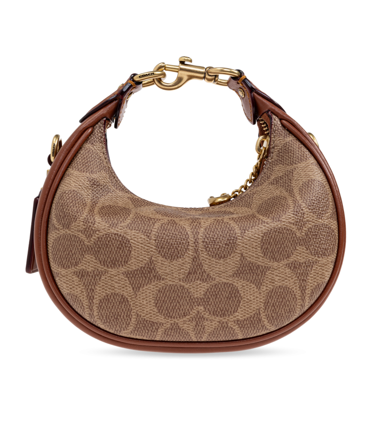 Coach Zippered Shoulder Bag In Brown