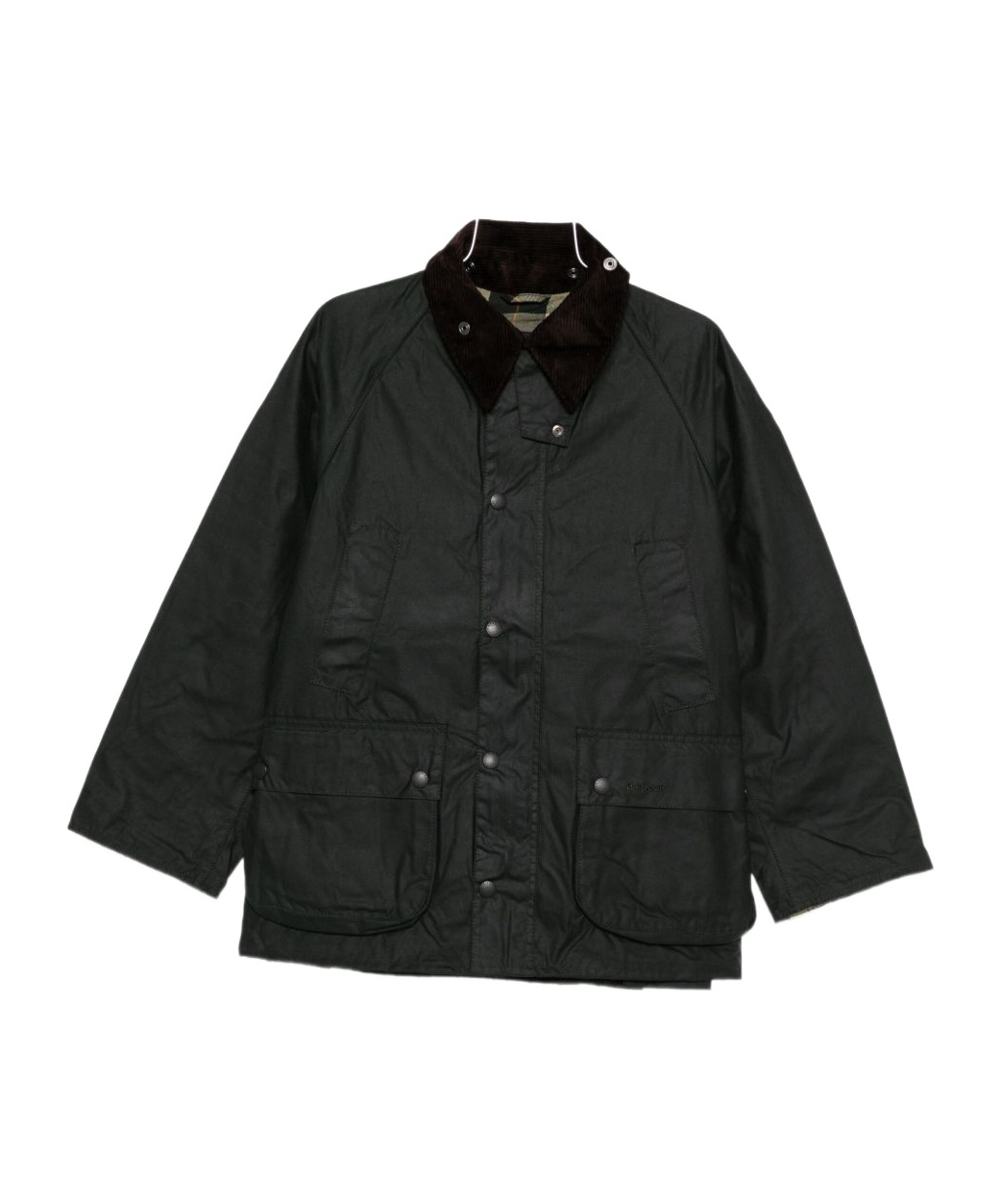 Barbour Oversized Solway Waxed Jacket In Black