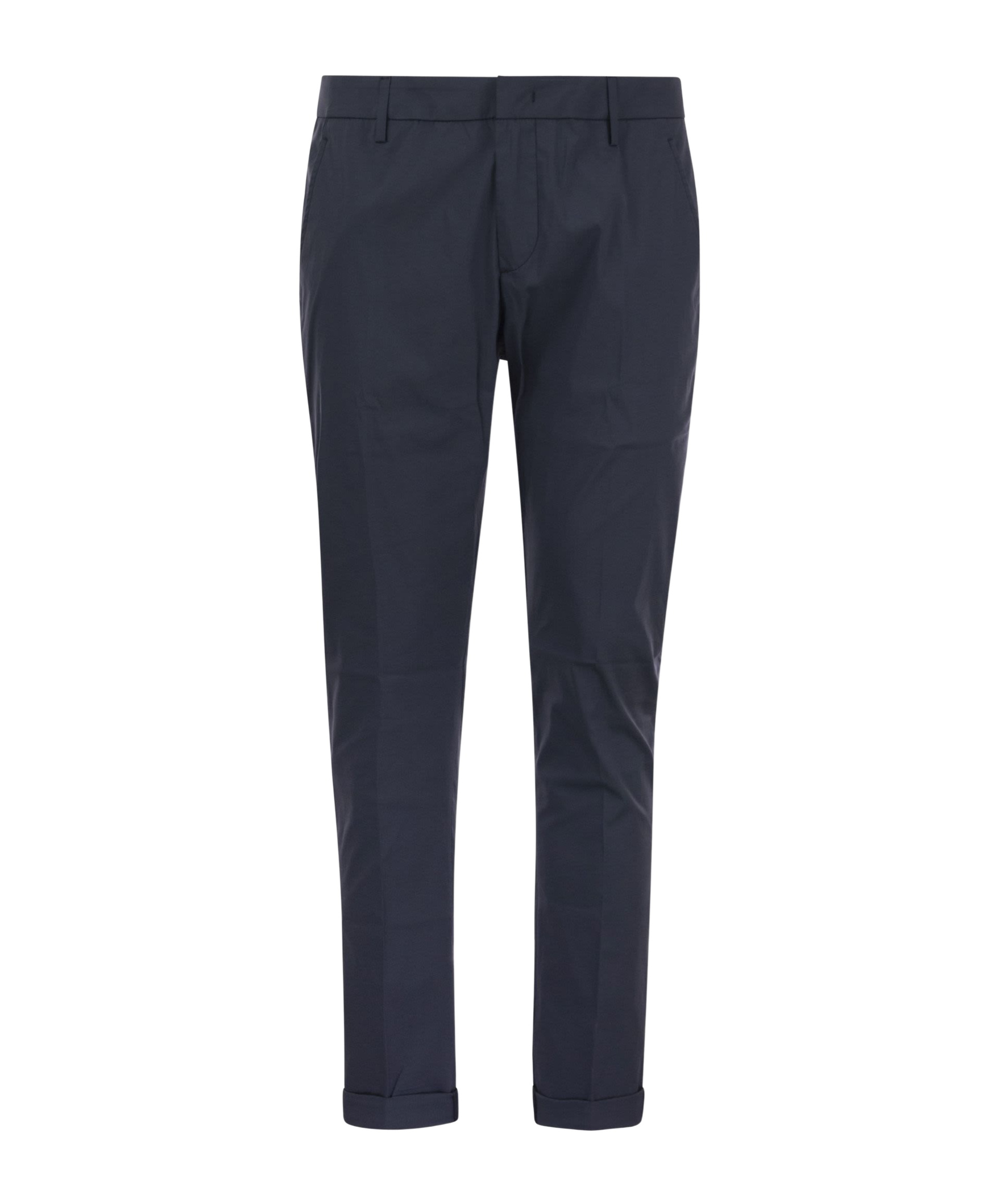 Dondup Gaubert Slim Flannel Trousers In Black
