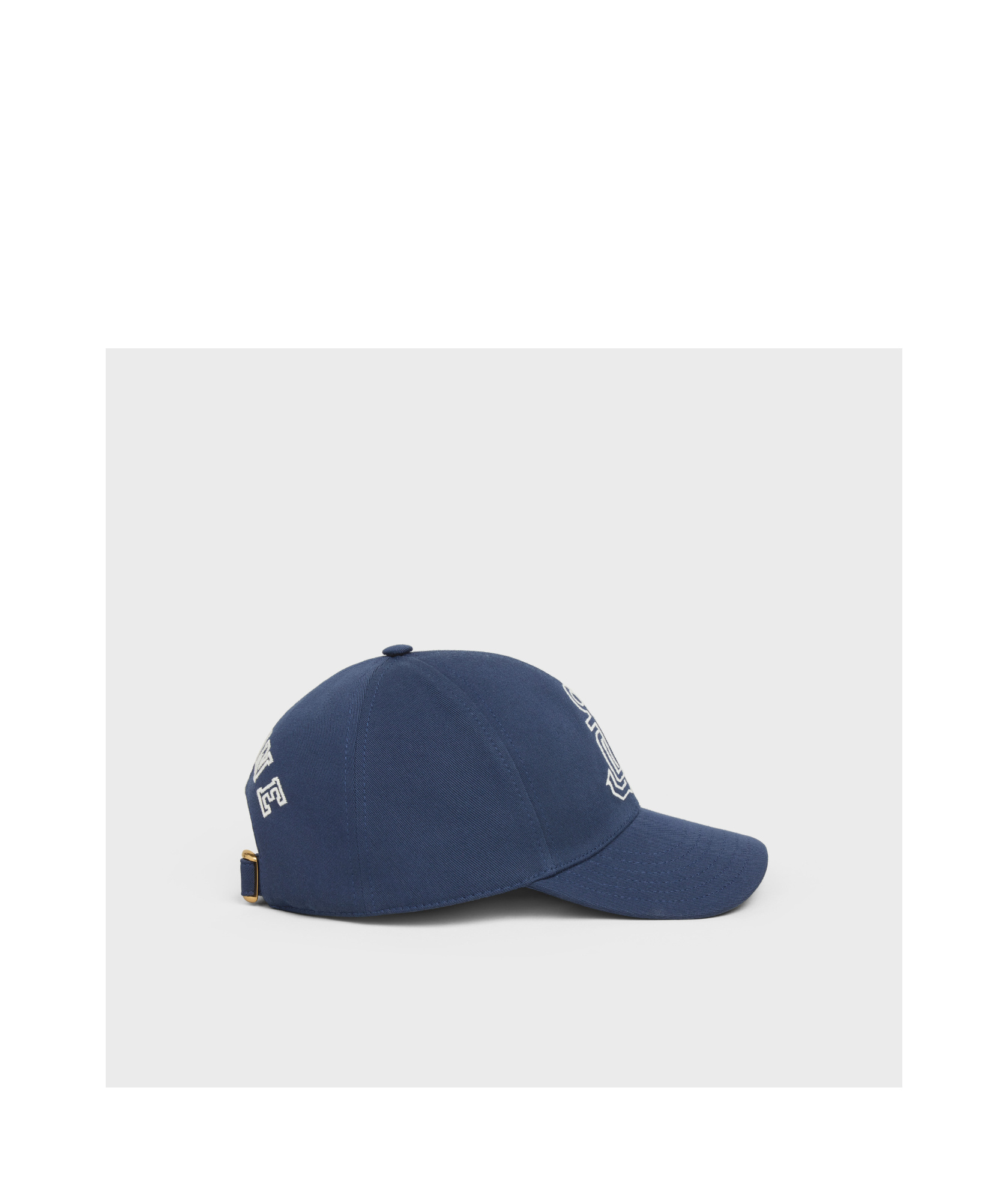 Celine Anchor Baseball Cap In Washed Cotton In Indigo