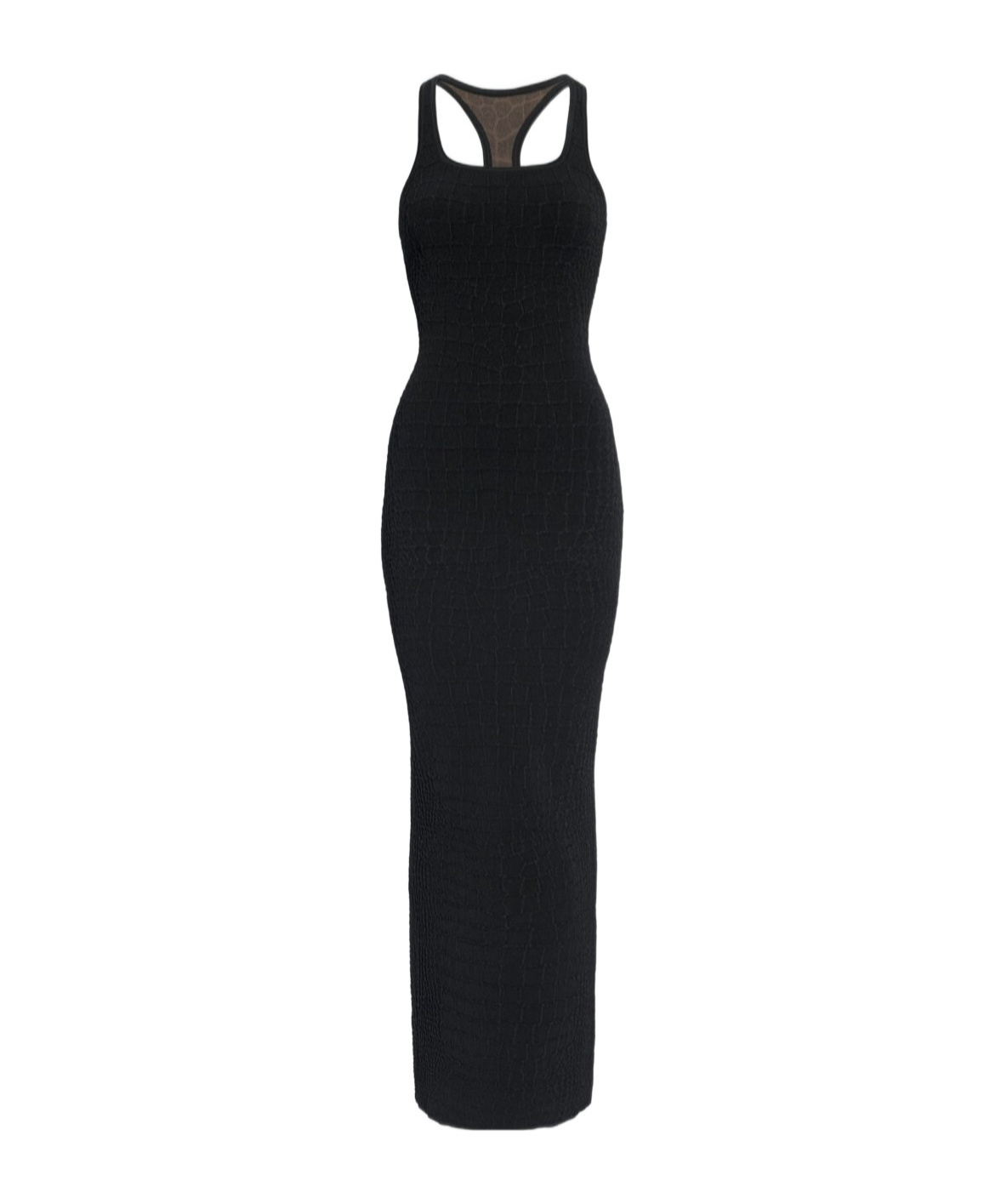 Jacquemus La Robe Scala Racerback Body-con Tank Dress In Black