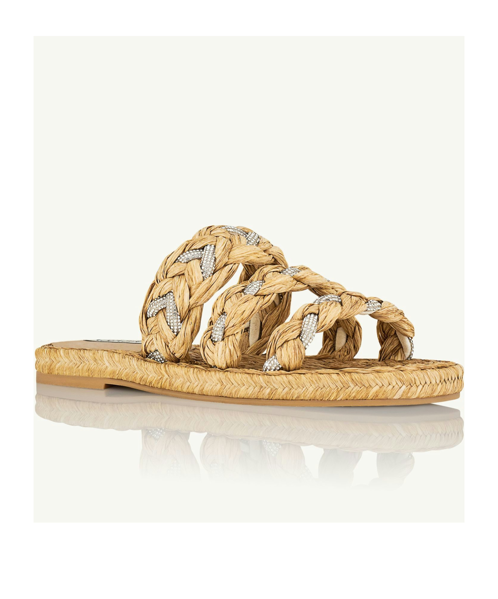 Aquazzura Woman Espadrilles Beige Size 7.5 Natural Raffia In Nude
