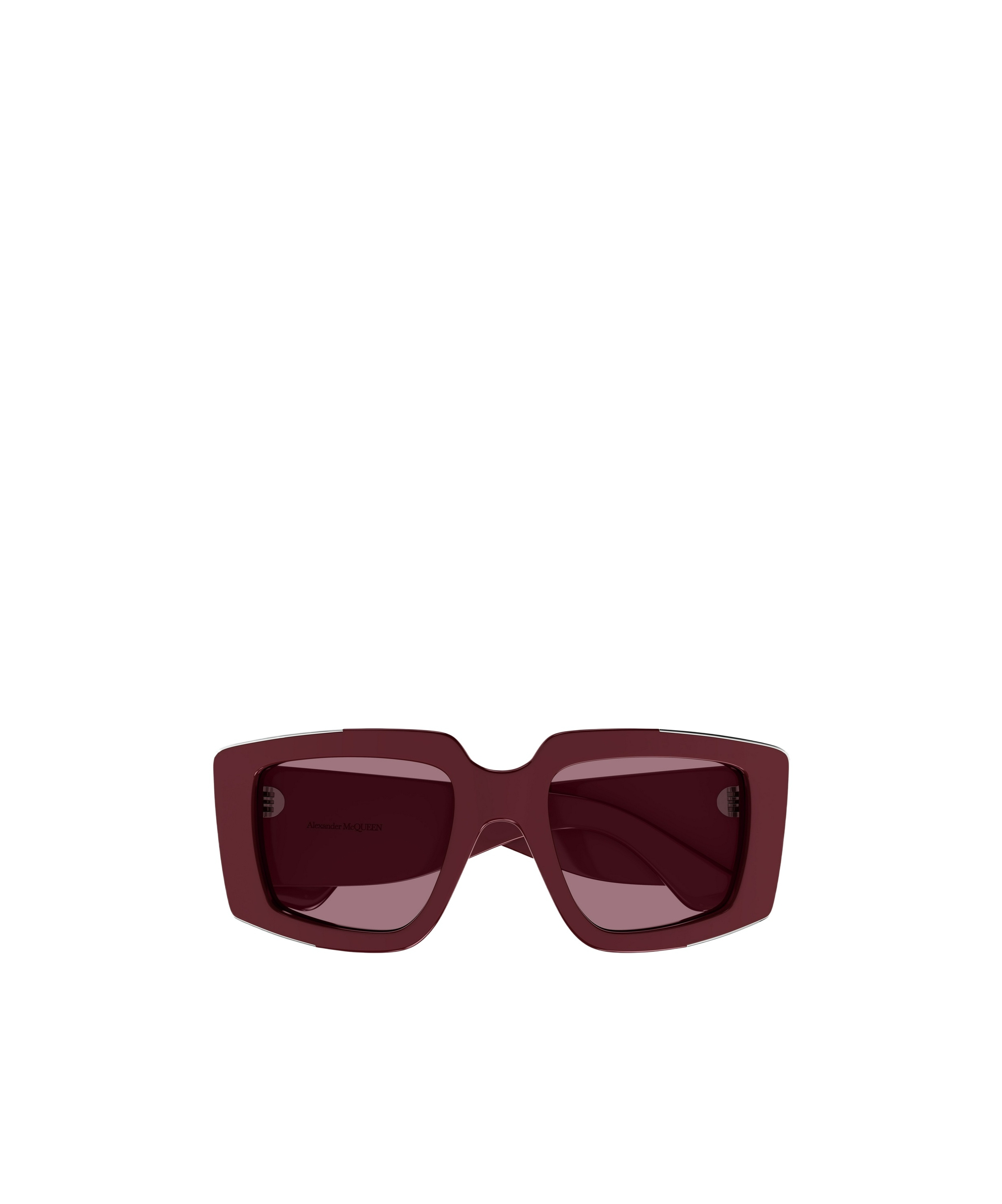 Alexander Mcqueen The Grip Square-frame Sunglasses In Brown