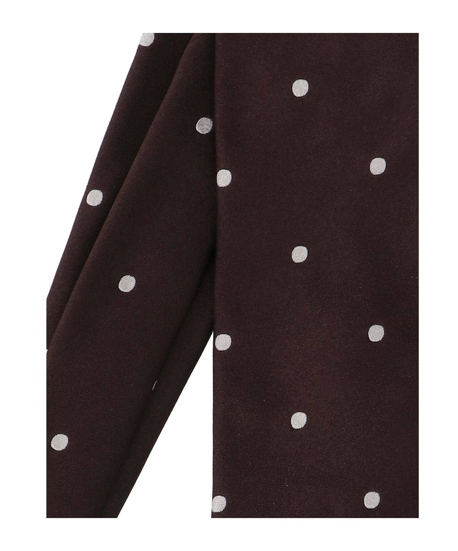 Tom Ford Slim Polka Dot Ties With Pointed Tip In Black