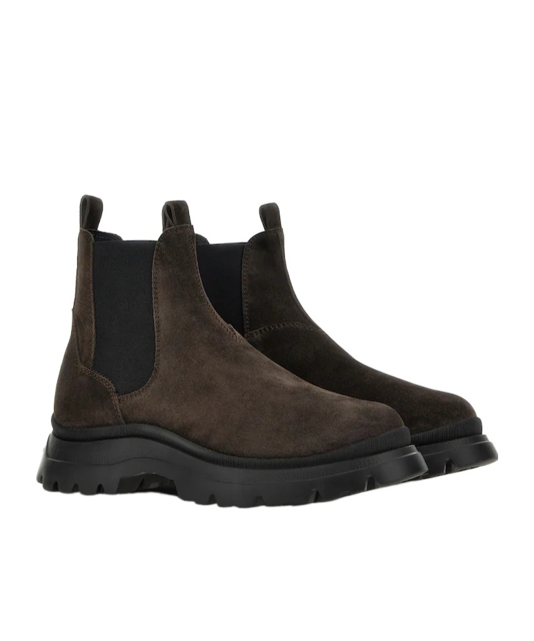 Hogan H692 Ankle Boots In Brown