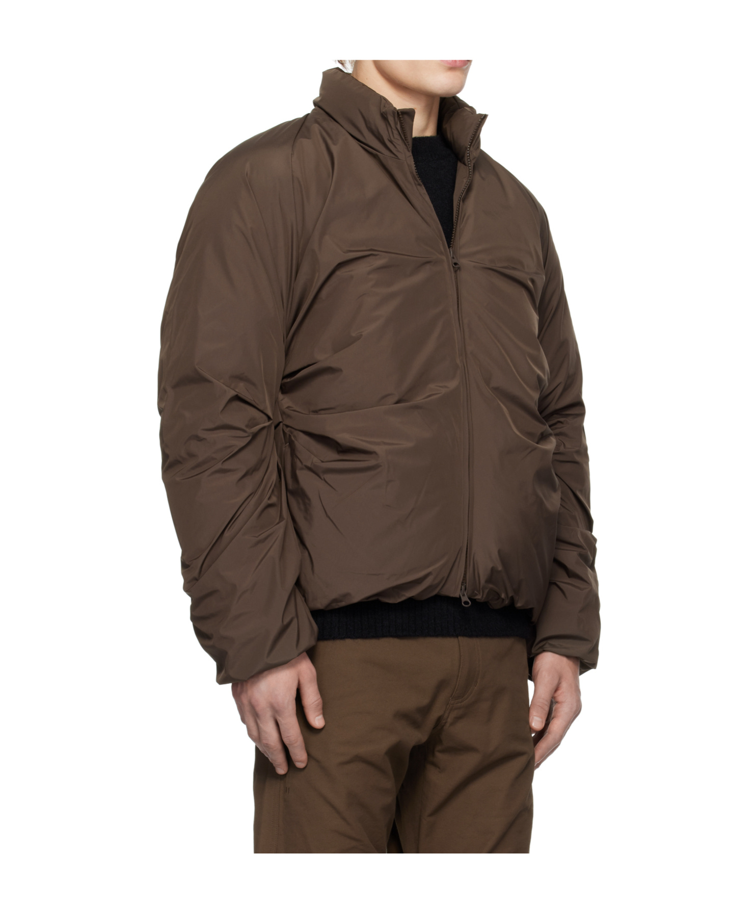 Post Archive Faction (paf) Zipper Down Jacket In Green