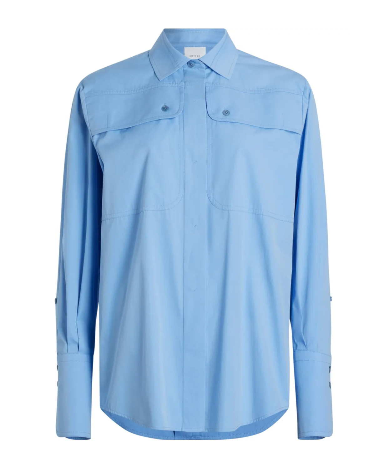Patou Safari Shirt In Sky-blue