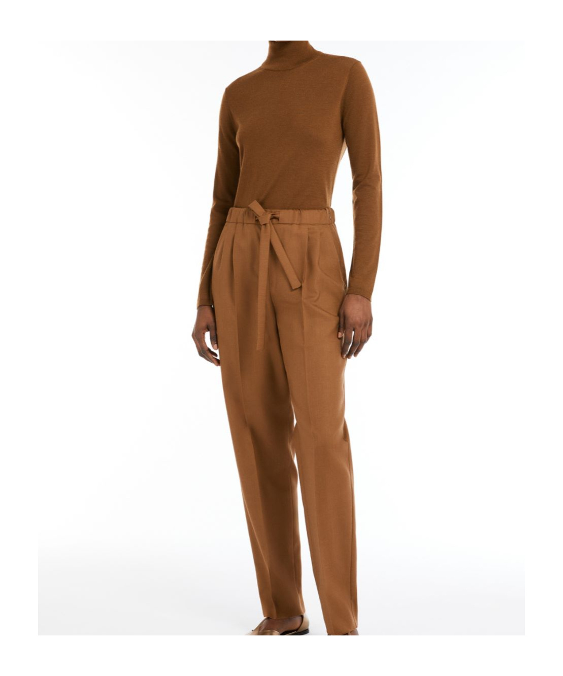 Max Mara Turtleneck Long-sleeved Jumper In Brown