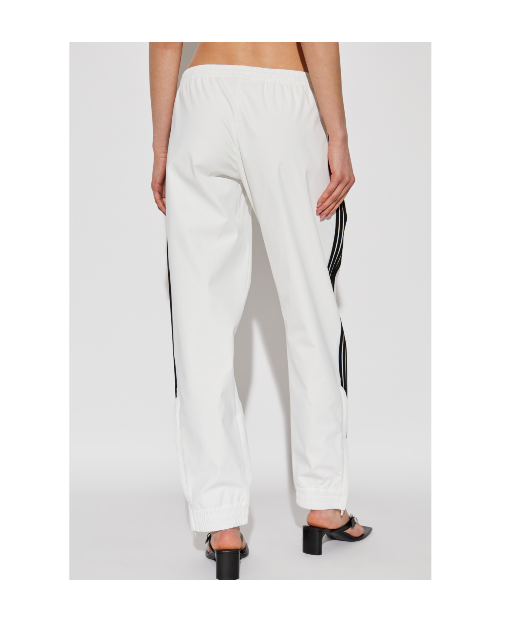 Balenciaga White Pants With Sewn-in Zippers In The Legs In White