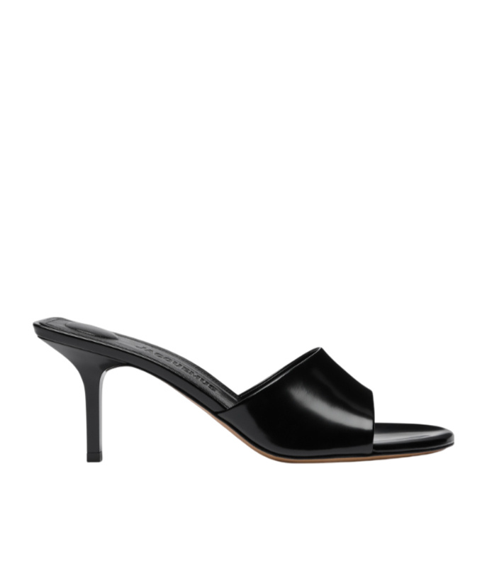 Jacquemus Round-toe Mules In Black