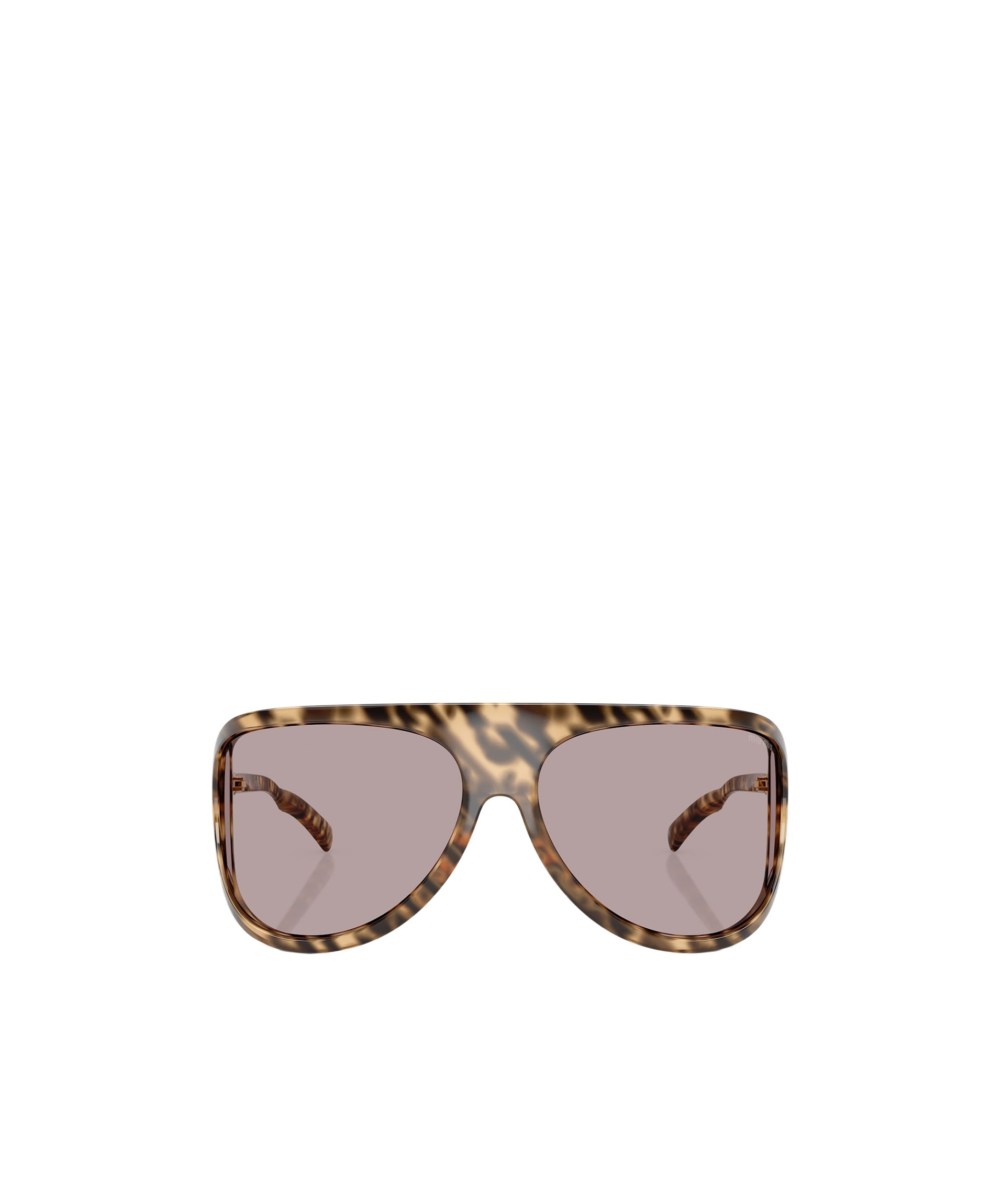 Miu Miu Logo Sunglasses In Brown