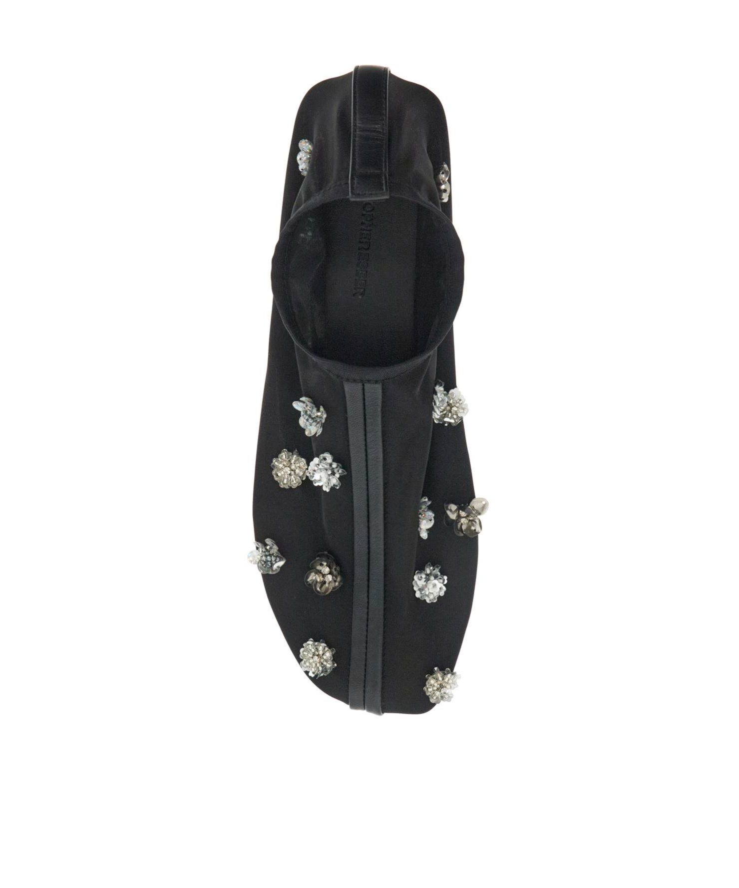 Shop Christopher Esber Sequins And Beaded Decorative Ballet Shoes In Black