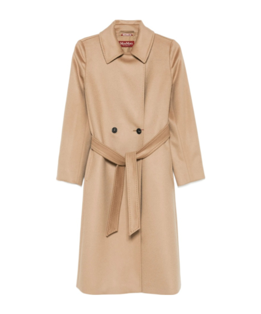 Max Mara Madame Virgin Wool And Ecru Cashmere Coat
