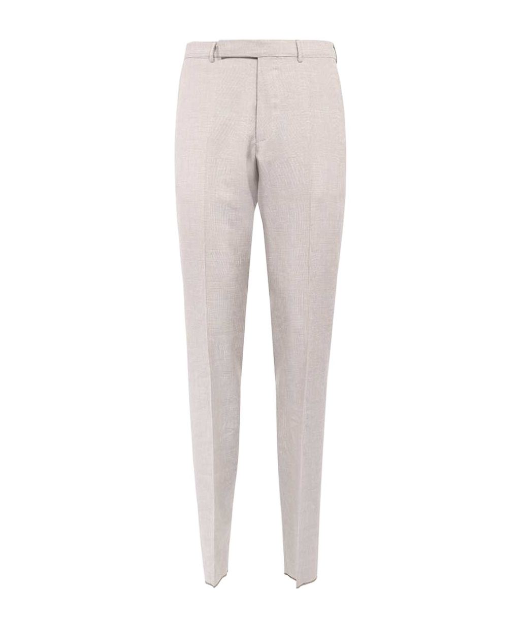 Shop Zegna Waistband Loop Casual Pants In White