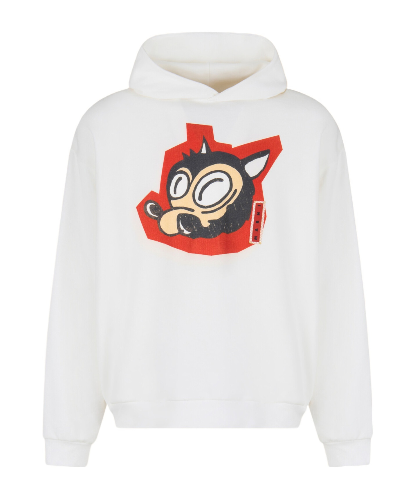 Marni Graphic-print Hoodie In White