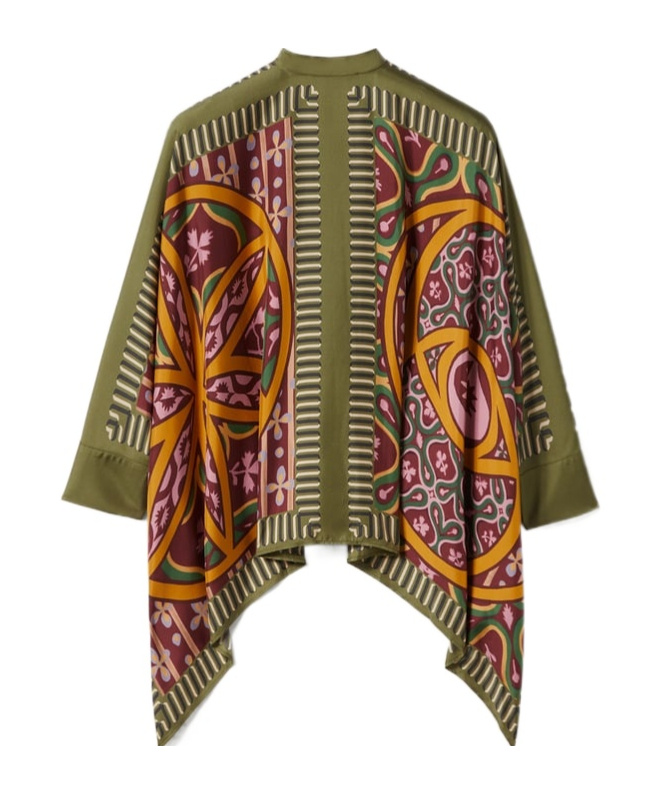 Shop La Doublej Eclipse Placée Yellow In Silk Twill