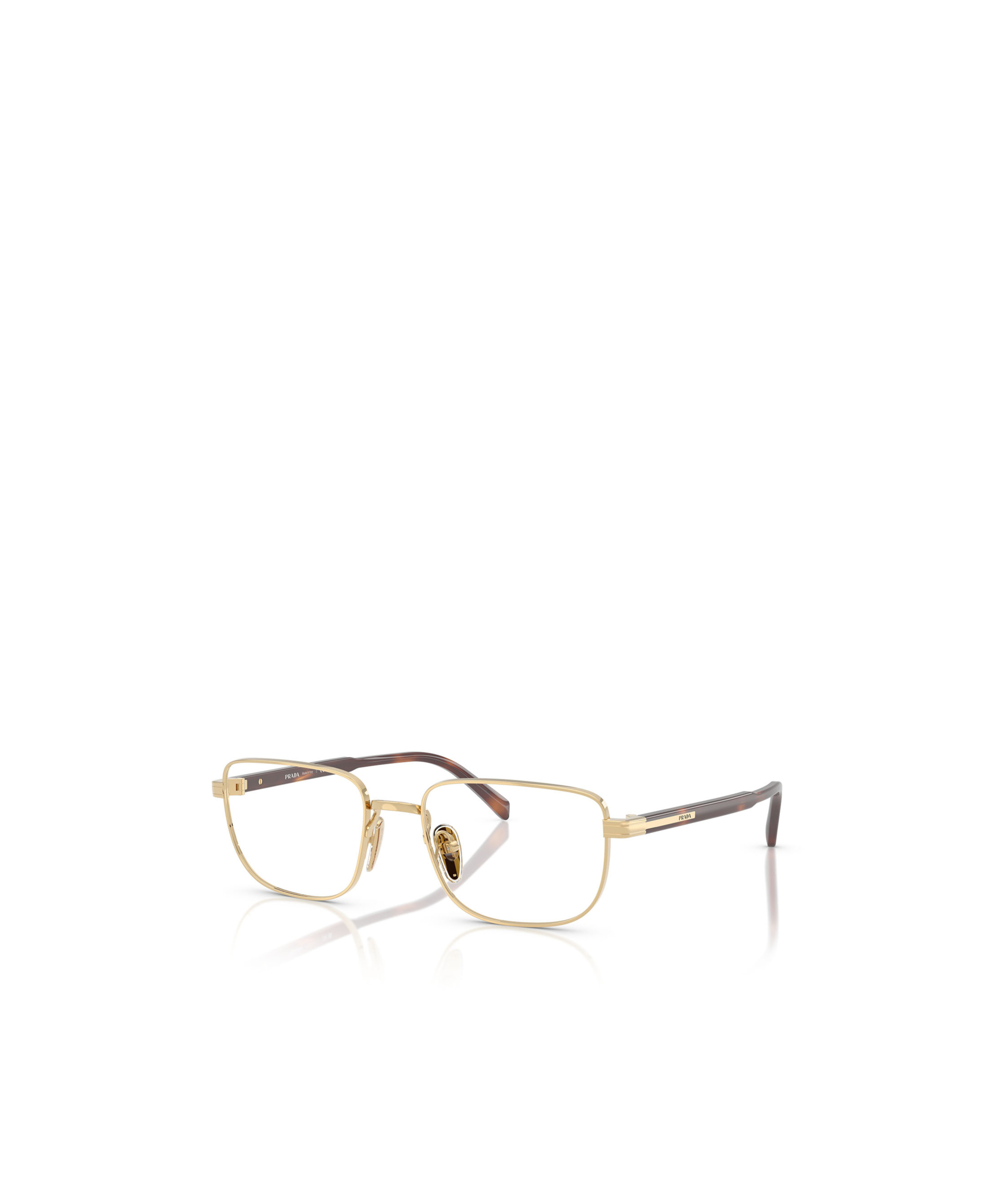 Prada Full Frame Plain Mirror In Brown