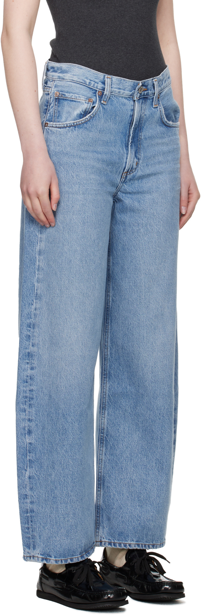 Agolde Temple Denim Trousers Belt Loops