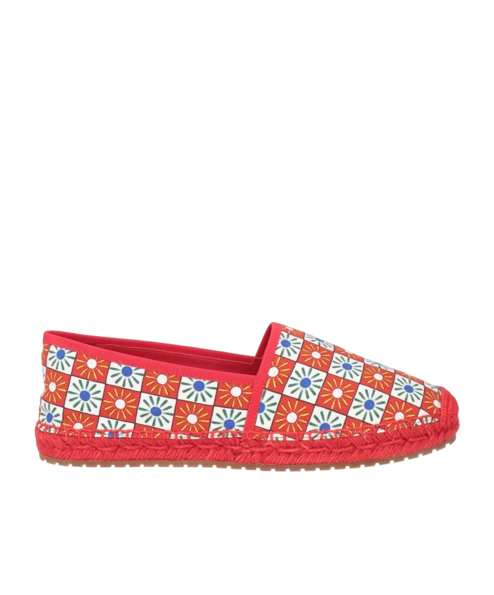 Dolce & Gabbana Printed Espadrilles In Red