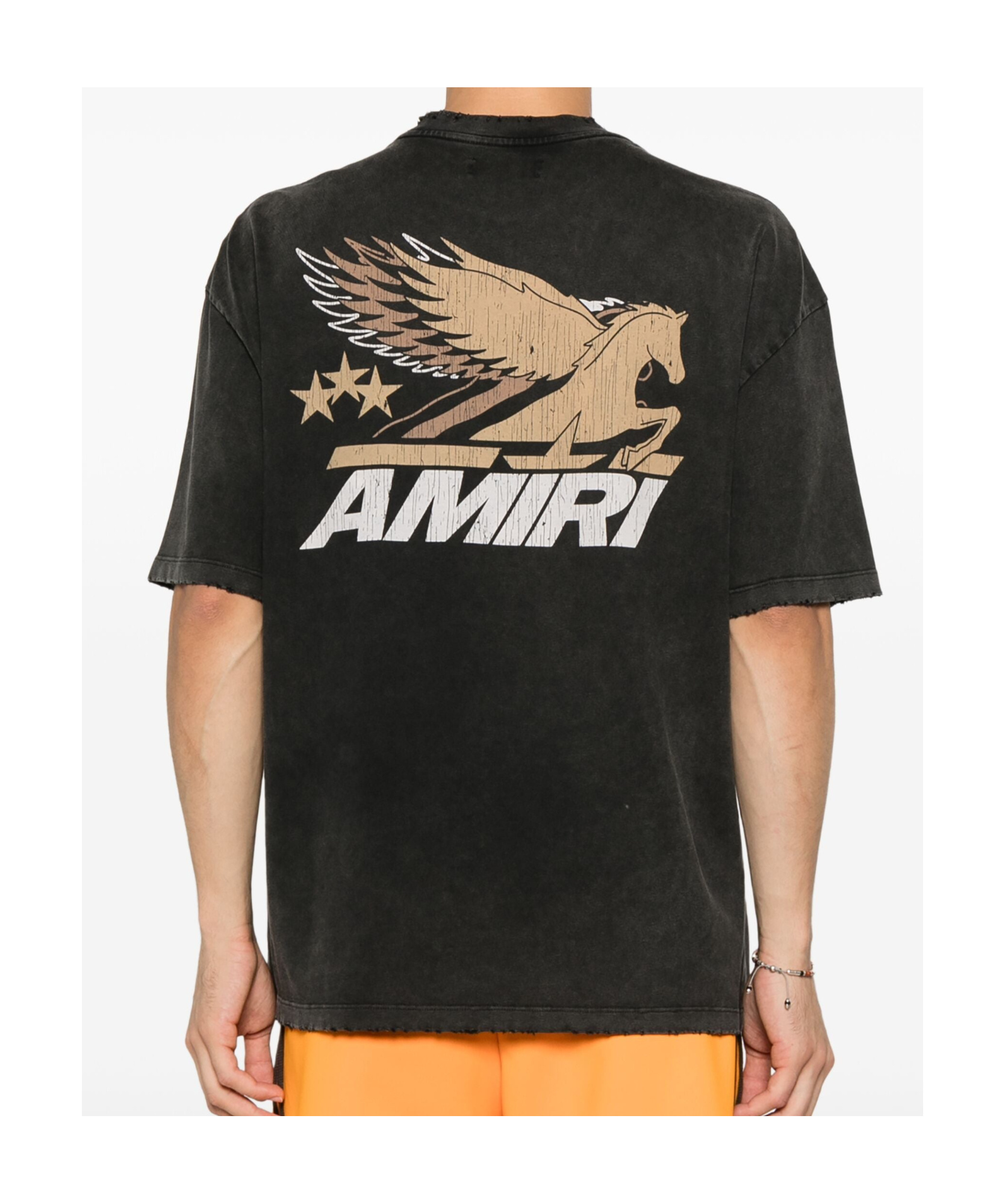 Shop Amiri Vintage Pegasus T-shirt In Black