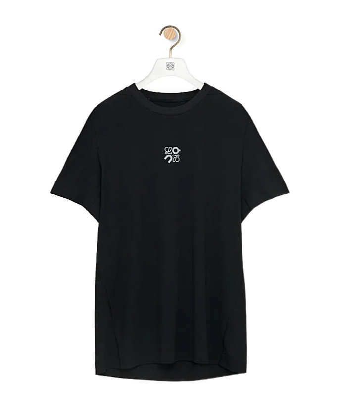 Loewe Active T-shirt In Technical Jersey In Black