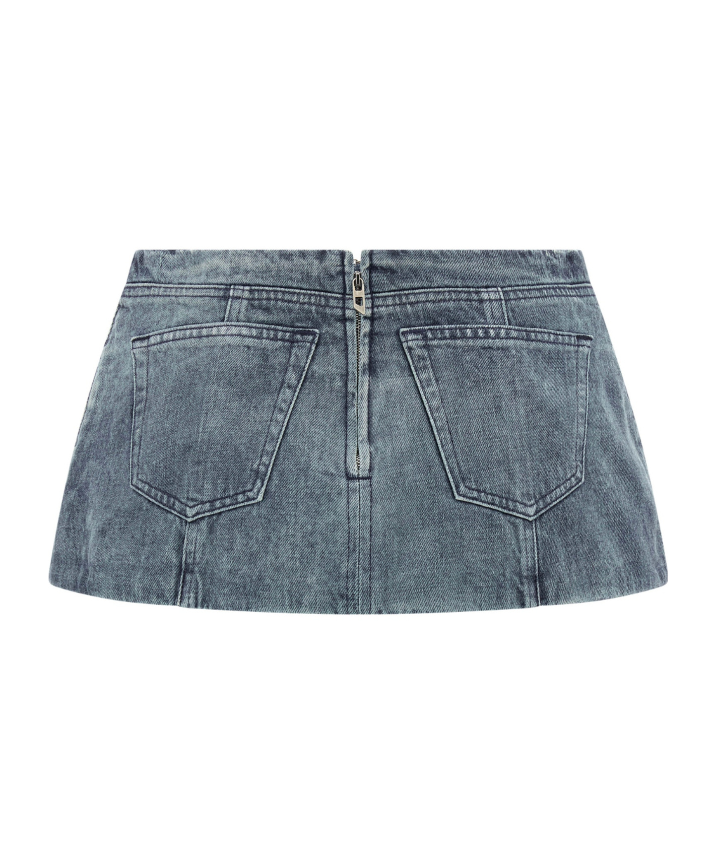 Diesel De-nora Denim Mini Skirt In Blue