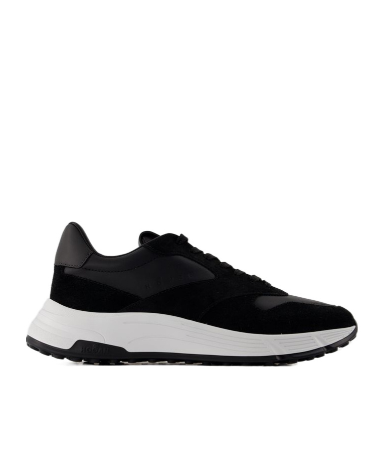 Hogan Hyperlight Lace-up Sneakers In Black
