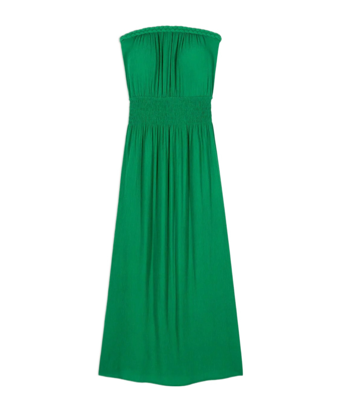 Bash Off-the-shoulder Dress In Green