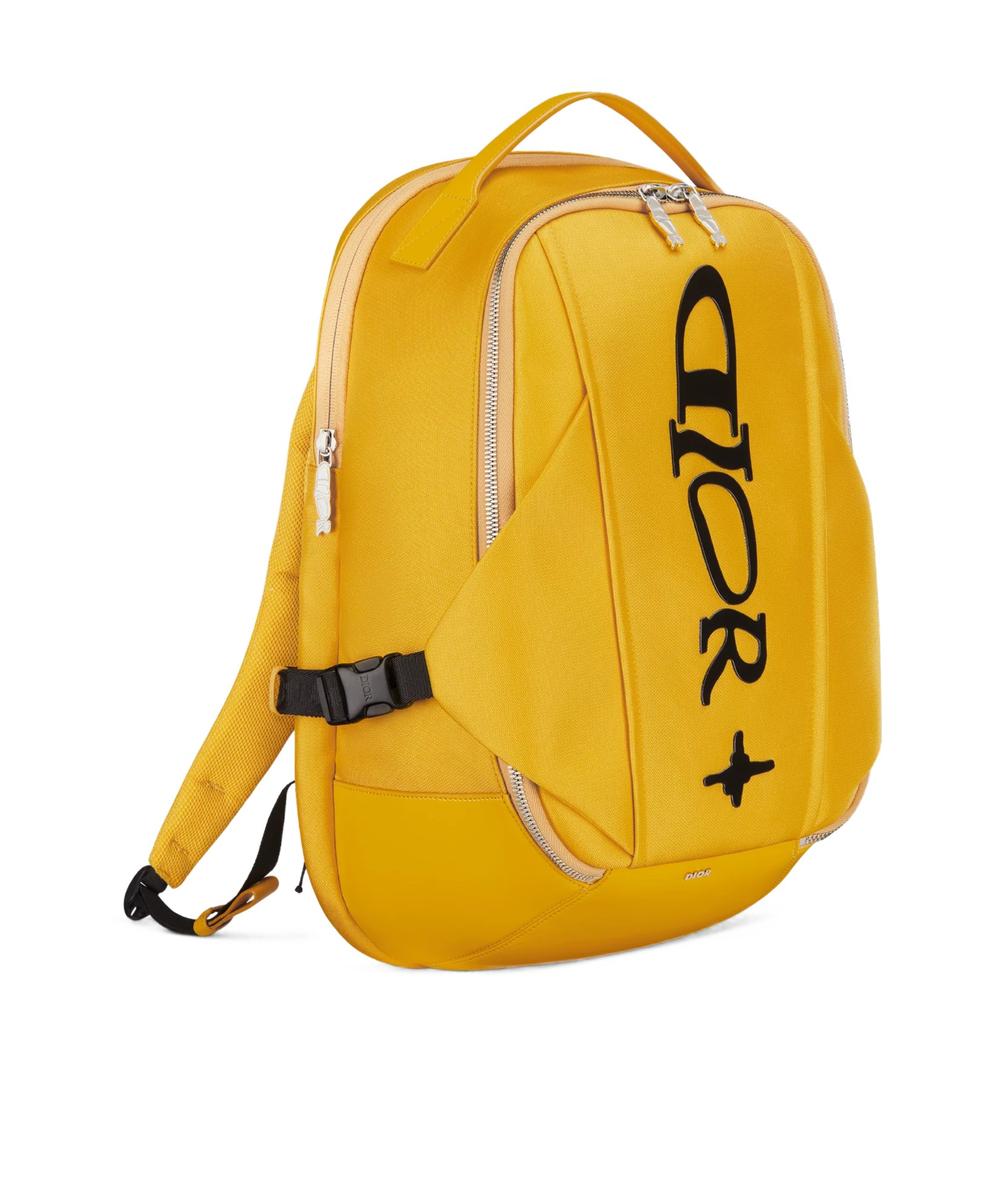Dior Logo Backpack In Yellow