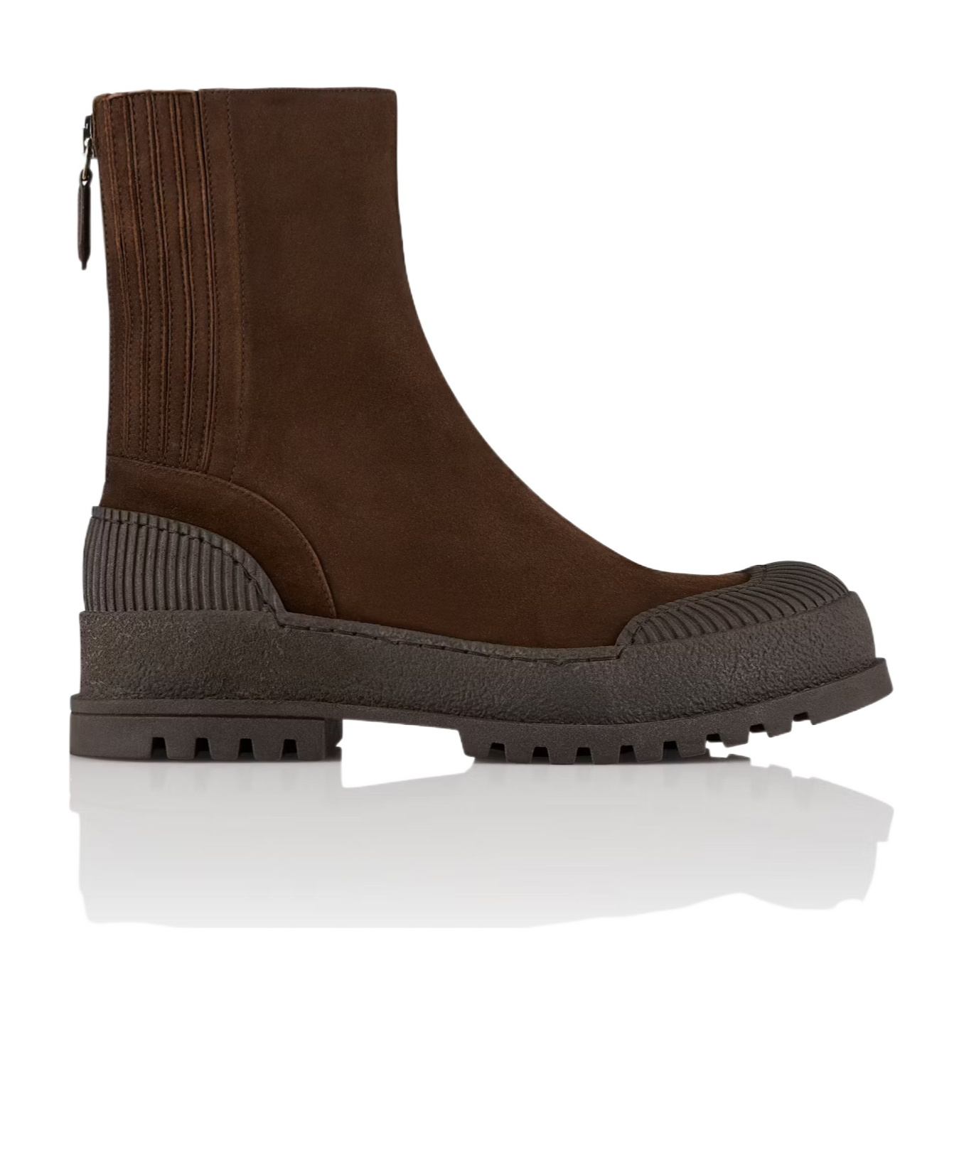 Aquazzura Ankle Boots With Round Toe And Ribbed Sole In Multi