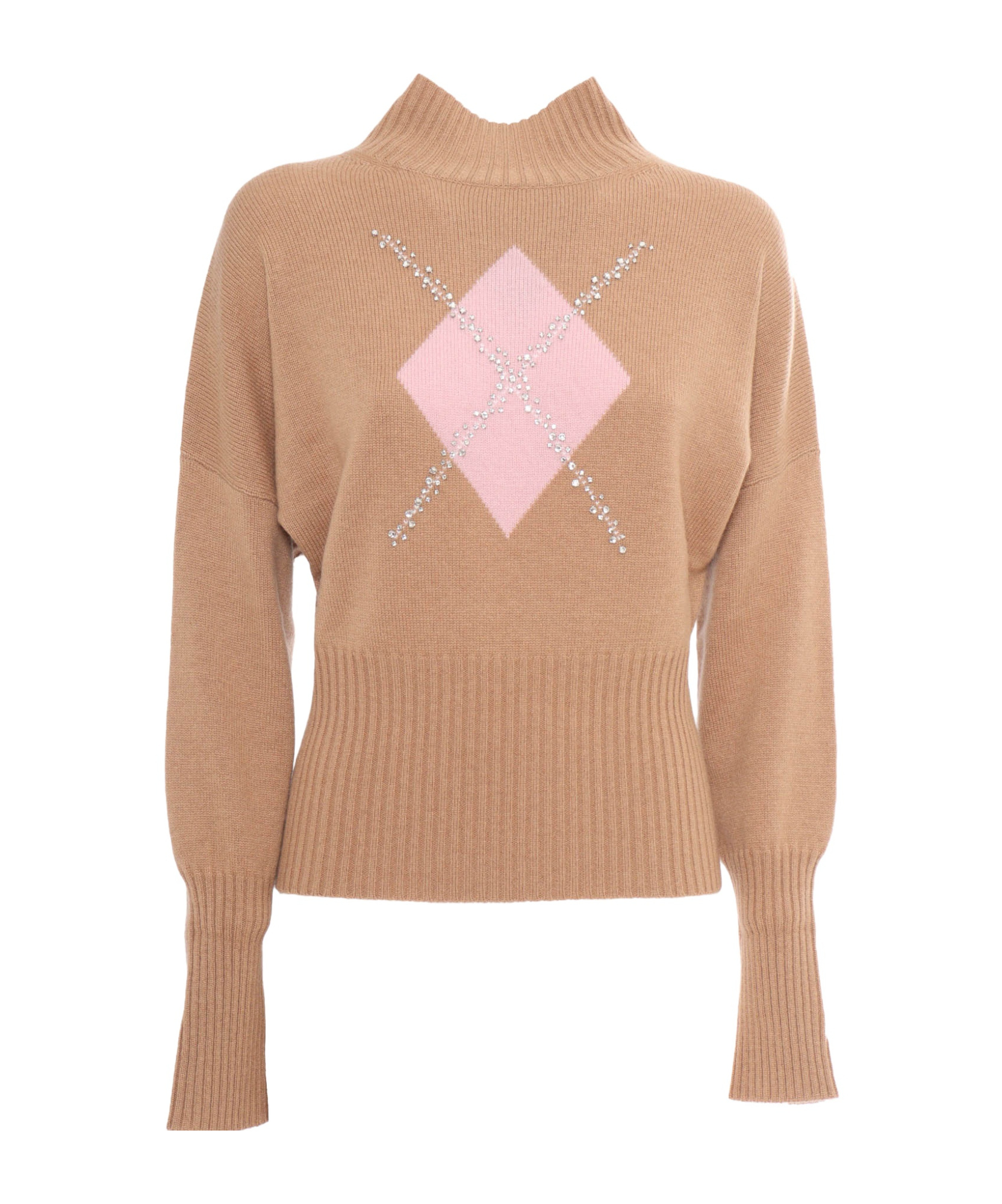 Max Mara Nuccia Camel Sweater/tank/top In Nude