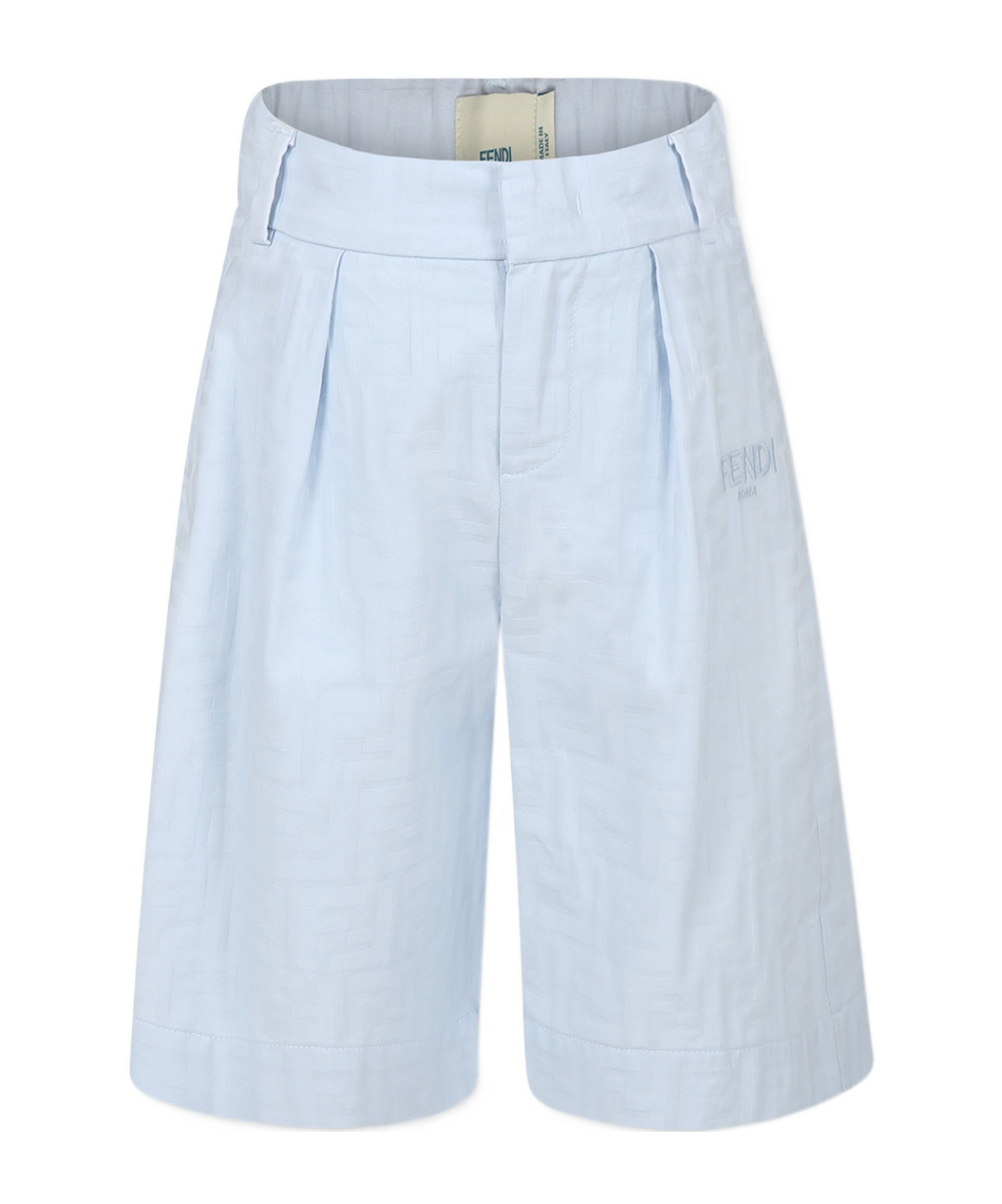 Fendi Belt-loop Shorts In Blue