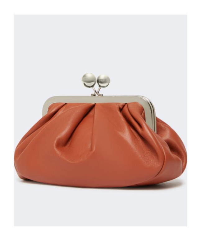 Weekend Max Mara Small Sheepskin Pasticcino Bag In Brown