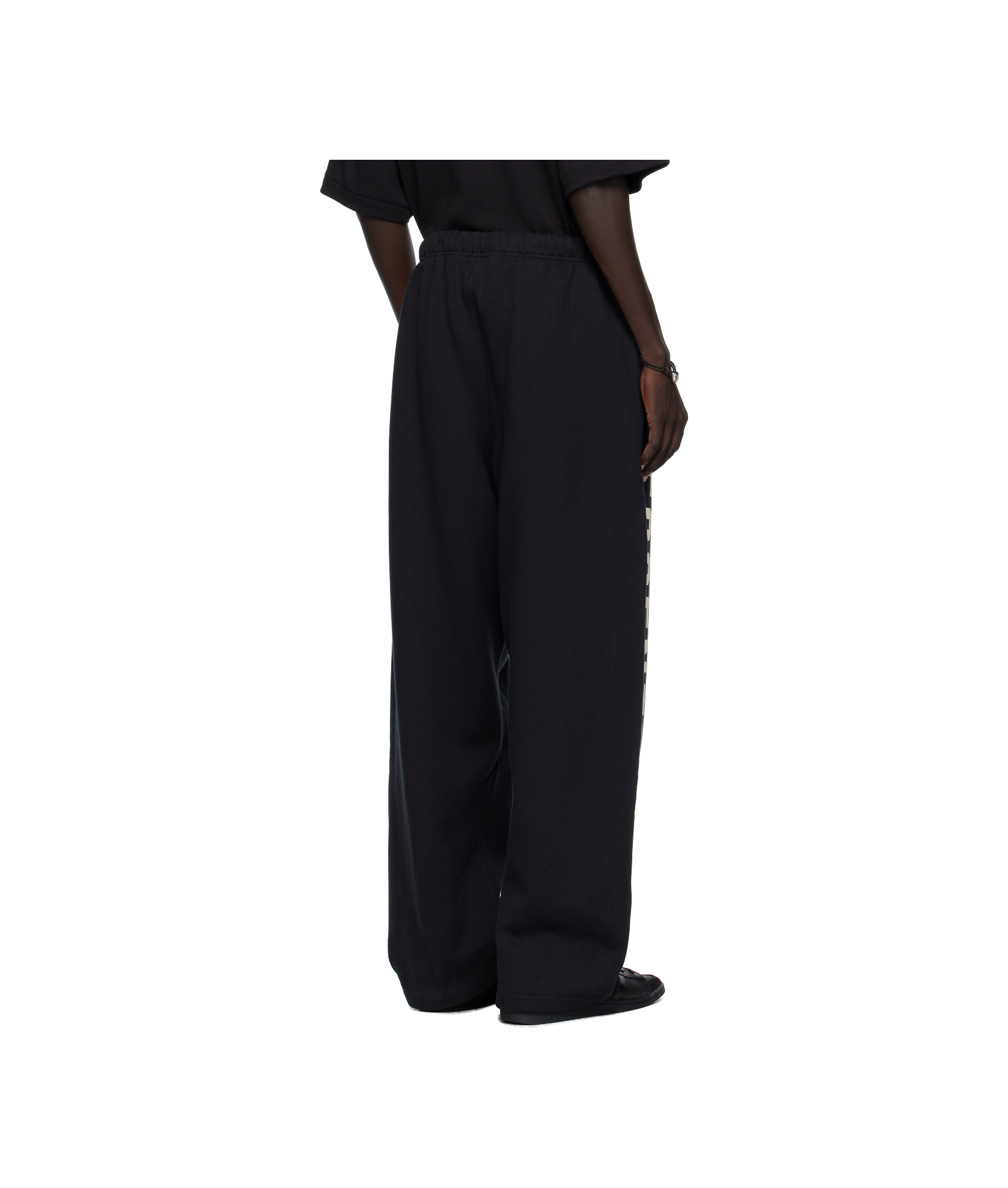 Essentials Logo-banded Track Pants In Black