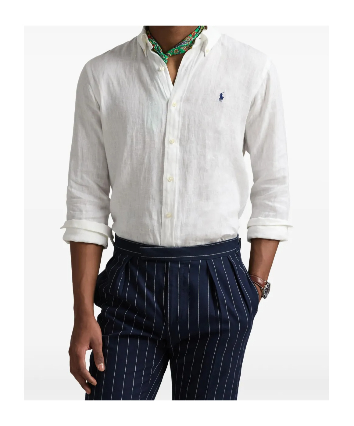 Polo Ralph Lauren Classic Pony Logo Oxford Shirt In White