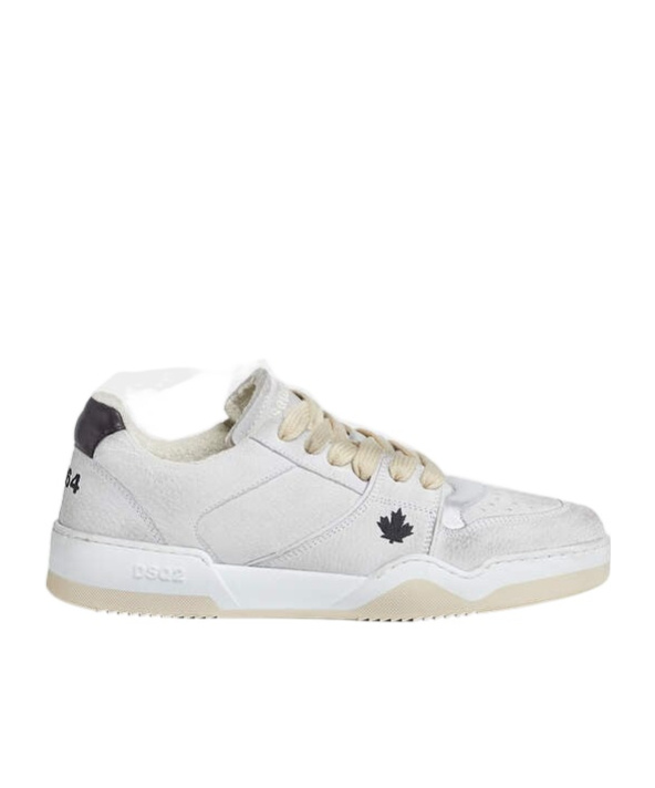 Dsquared2 Lace-up Low-cut Casual Shoes In White