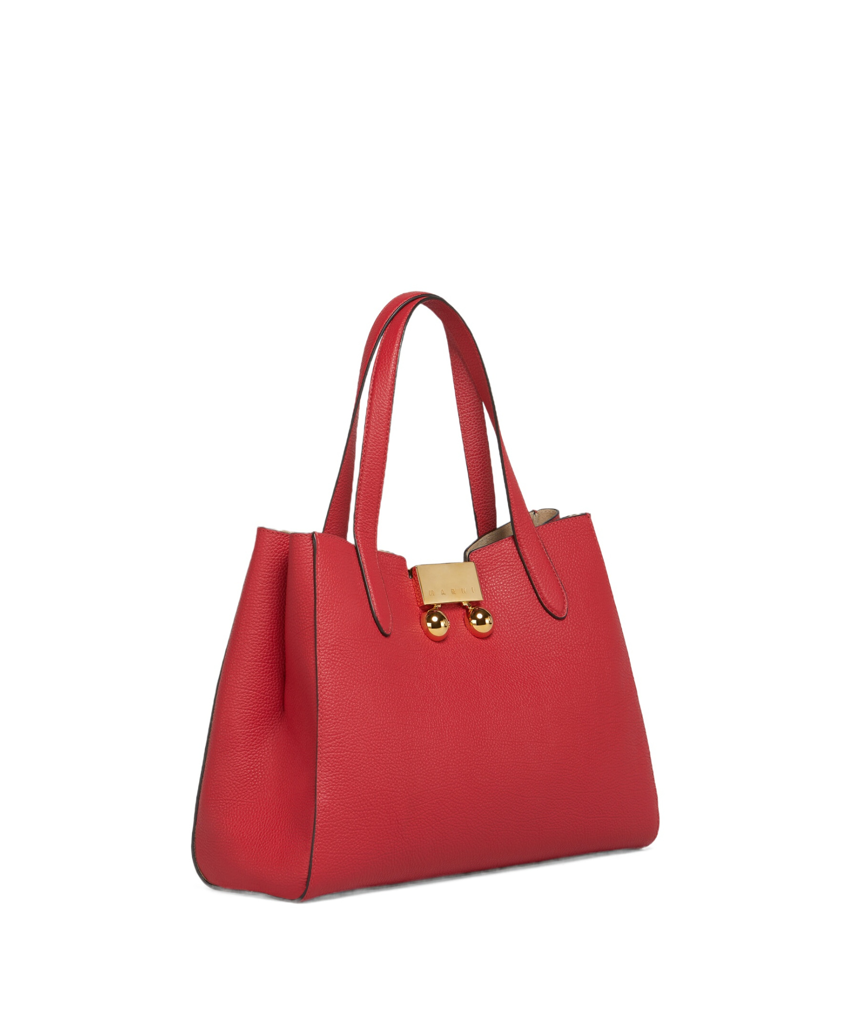 Shop Marni Trunkaroo Tote Bag In Red