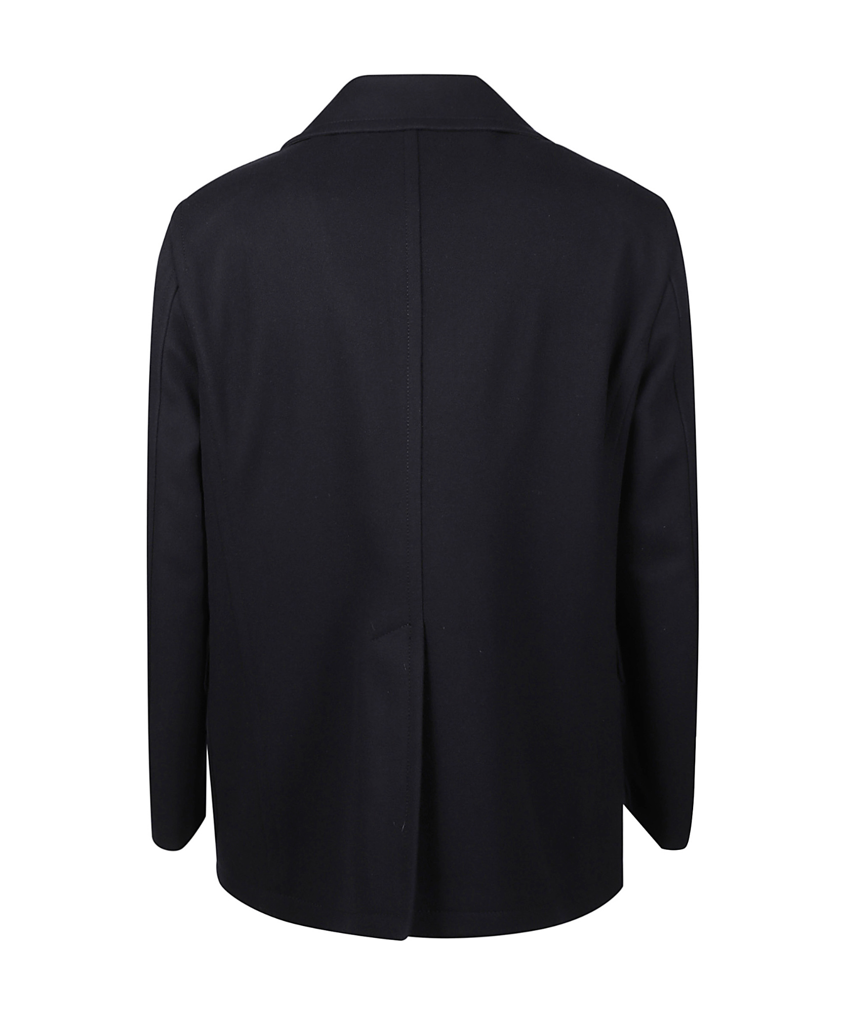 Tagliatore Long-sleeved Coat In Black