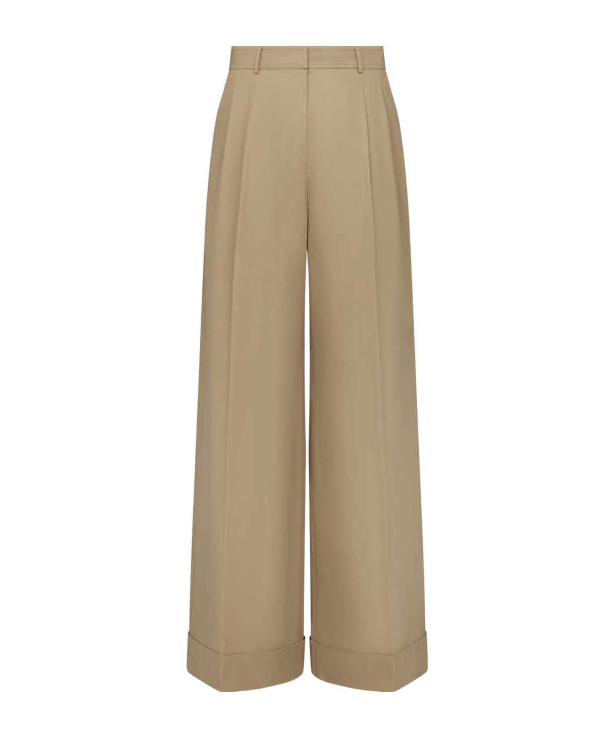 Dior Belt Loop Wide-leg Casual Pants In Nude